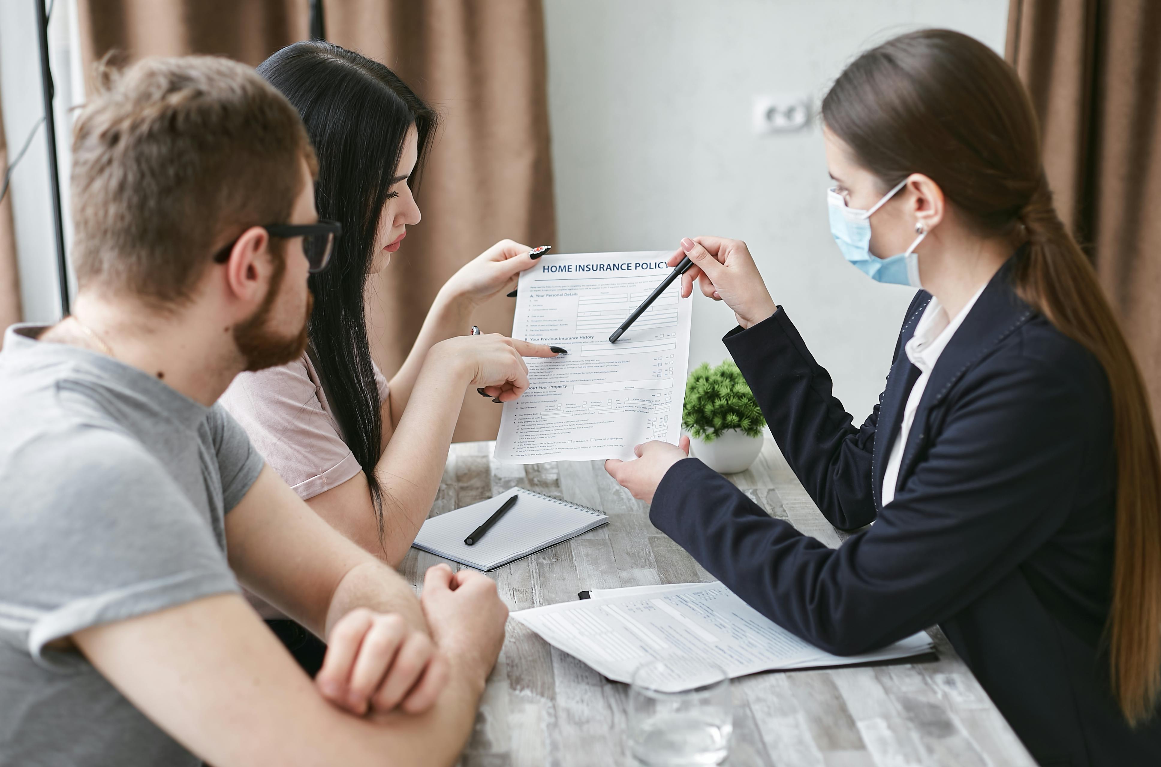 Advisor reviewing financial details with a client